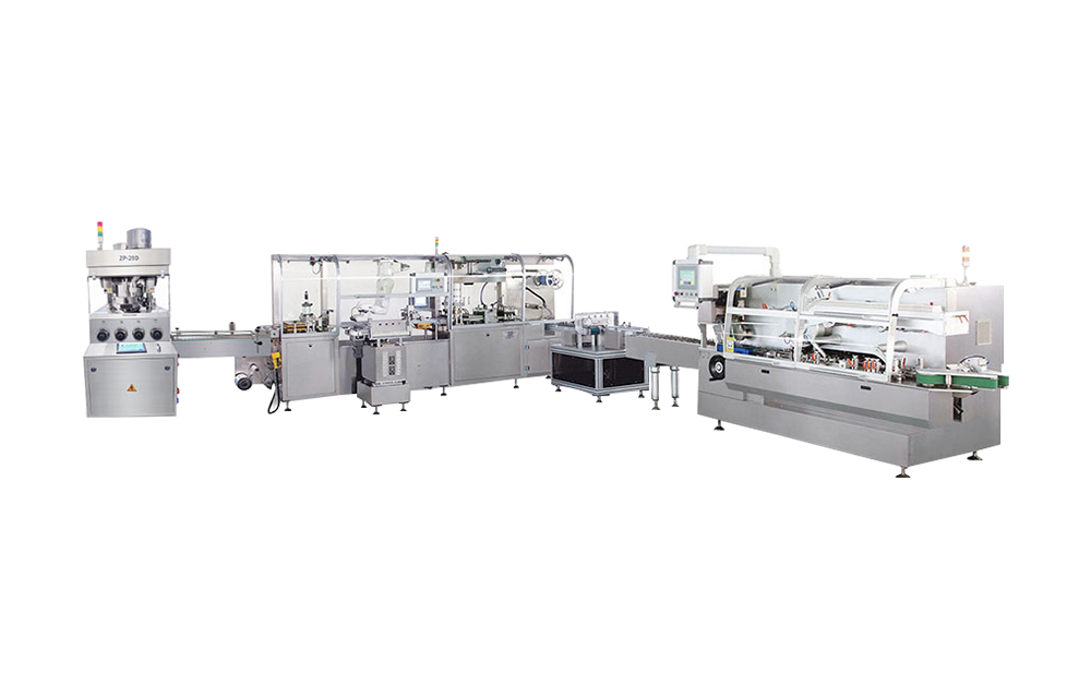 壓片機/膠囊充填機-鋁塑機-裝盒機包裝線